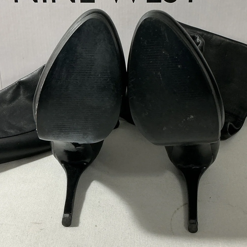 Nine West Black Over-the-Knee Stiletto Boots